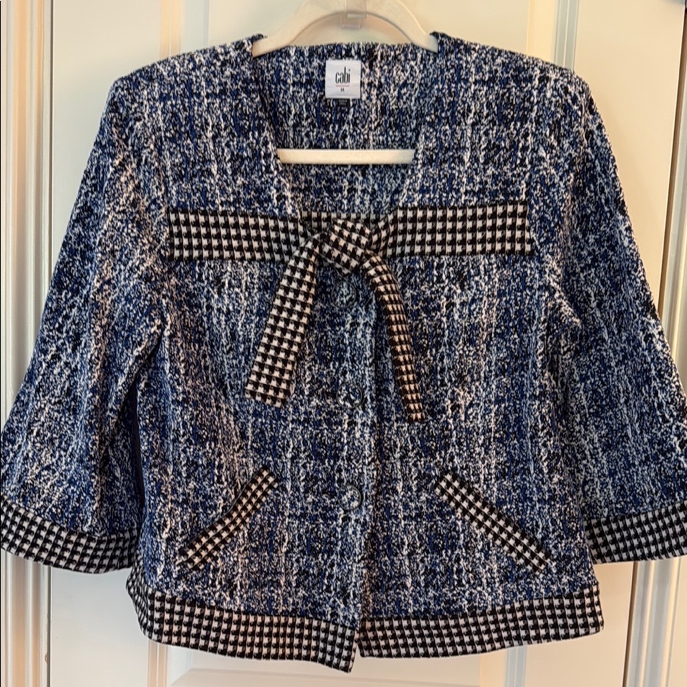 Cabi Blue and Black Women's Jacket style 5294